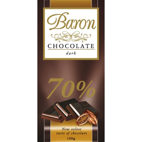 Baron étcsokoládé 100g /70%/