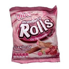 Viva Rolls 100g-Eper