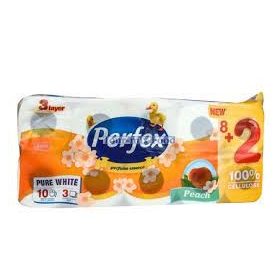 Perfex 8+2 eü papír 3R 120lap parfüm/kamilla