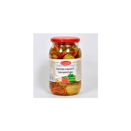 Classic vegyes, vágott savanyúság 820g