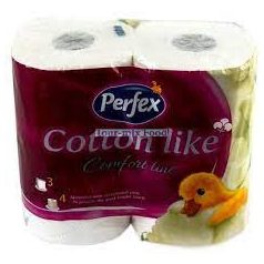 Perfex COTTON eü papír 4db-os/3rétegű